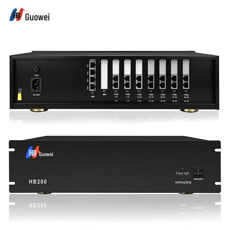 Guowei HB200 IP PBX Telephone Exchange System (CN version)