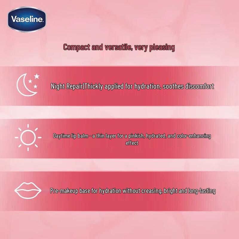 Vaseline Rose Bud Lip Balm Set with Lip Brush & Body Lotion