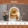 Vanity Mirror with Lights 11× 14 Arched LED Makeup Mirror Lighted Makeup Mirror with Lights Smart Touch Control Dimmable Odes L
