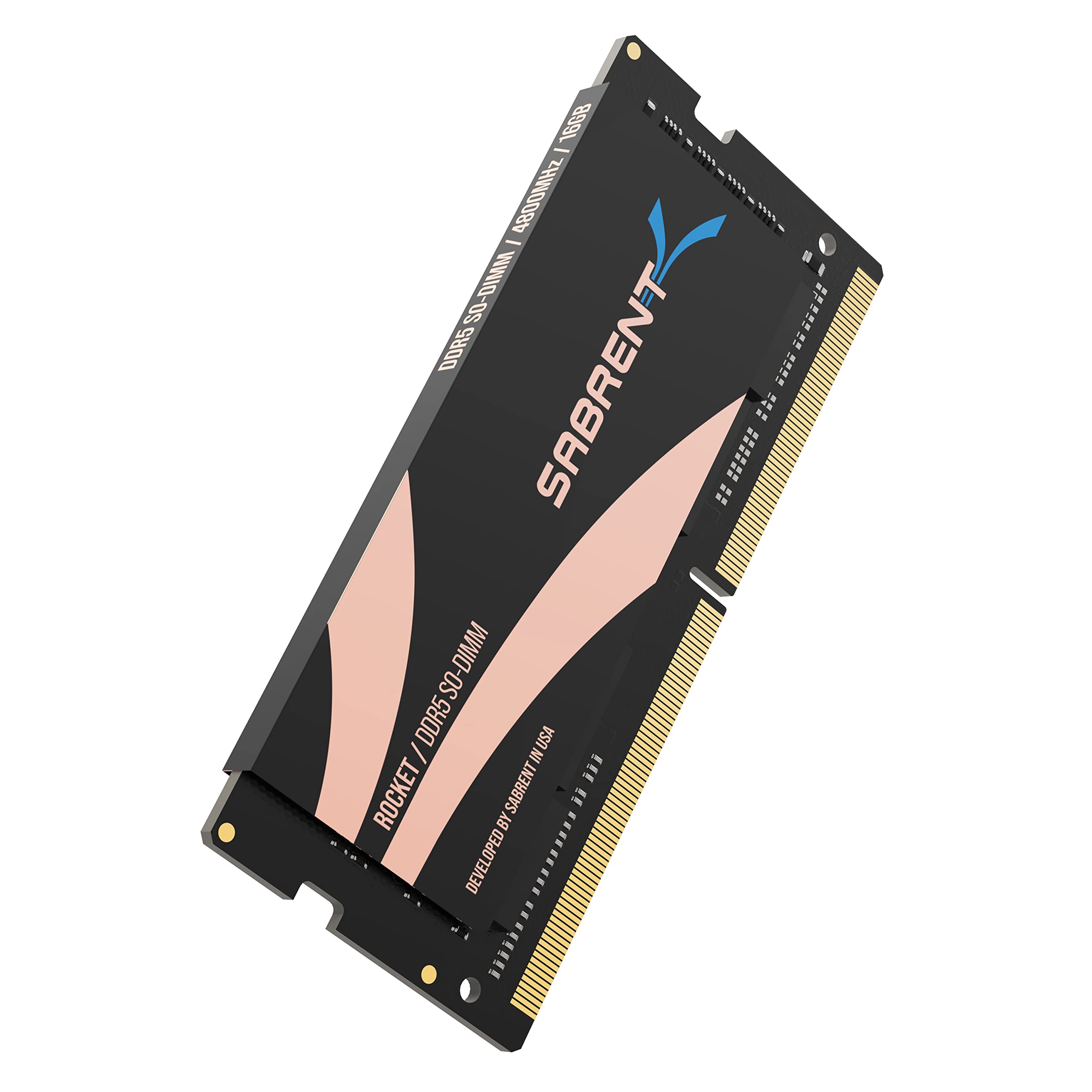 

SABRENT Rocket DDR5 16GB 4800MHz Memory Module for SO-DIMM Laptop, Ultrabook, Mini-PC (SB-DR5S-16G)