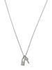 Reve Rock & Key Dq Pave Necklace