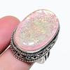 Natural Pink Triplet Opal 925 Sterling Silver Jewelry Ring Size 7.5 AR-18191