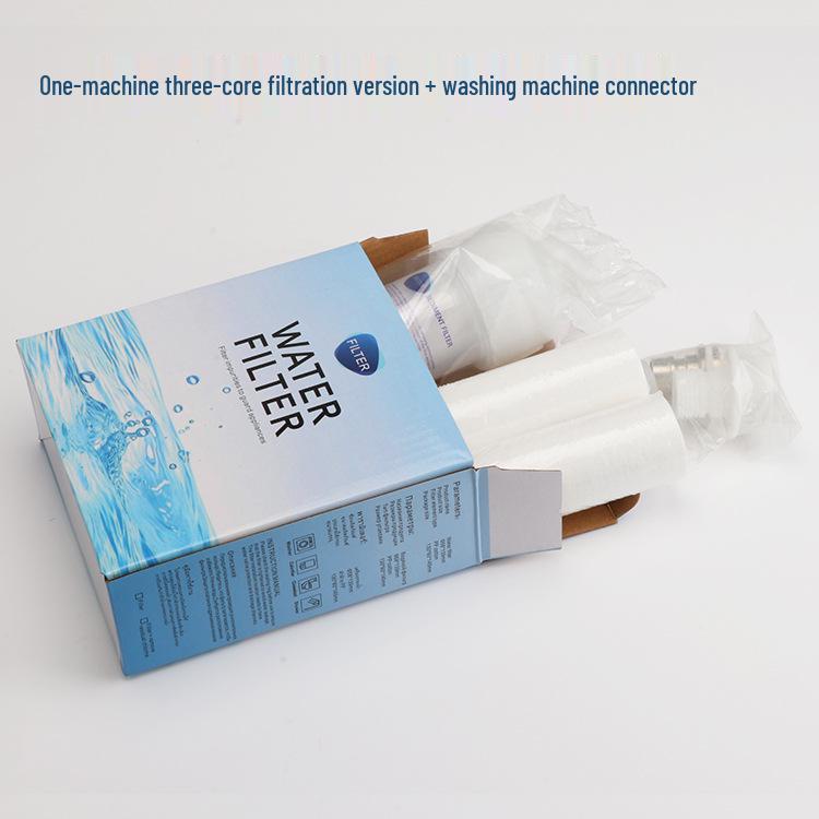 Set Purificatore d'Acqua per la Casa Transfrontaliero: Filtri per Doccia, Lavatrice, WC con Nucleo Sostituibile in Cotone PP