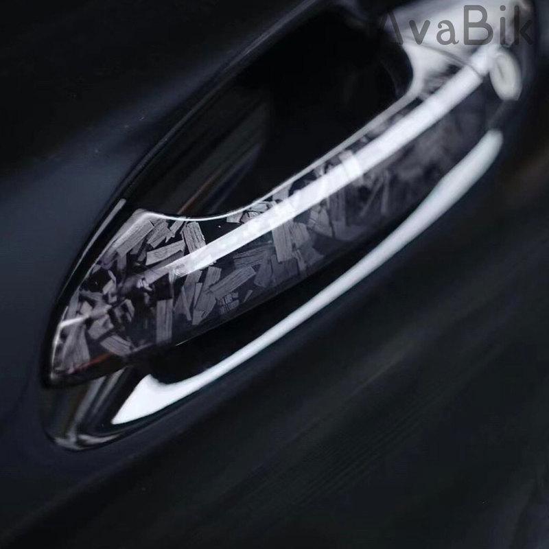 For Motorcycle Car Wrap Exterior Cover Stickers New Forged Carbon Gloss Black Carbon Vinyl Wrap Film Self Adhesive DIY Styling