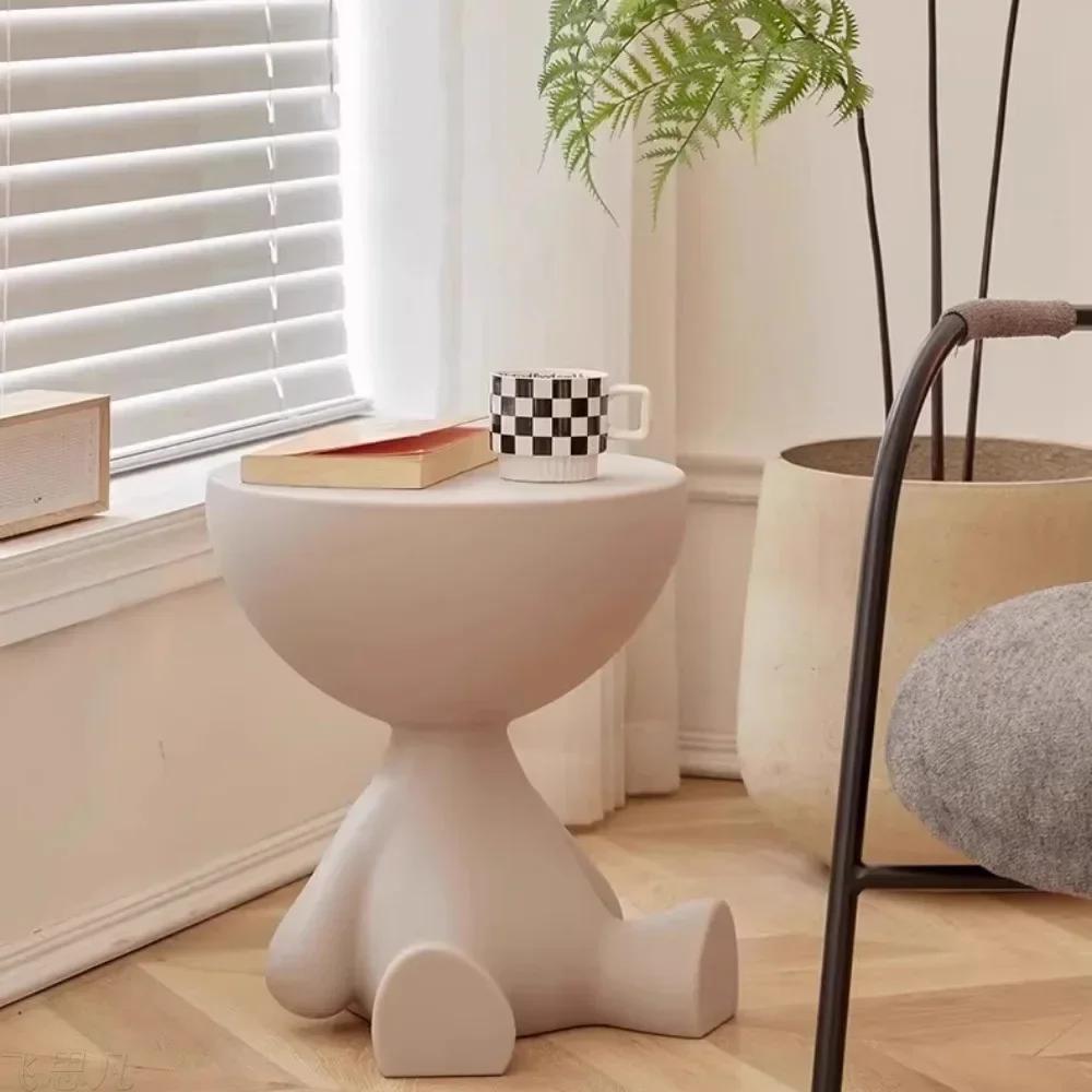 Minimalist Sofa Movable Coffee Side Table Small Living Room Small Spaces Bedroom Creative Tea Table Innovative Tatami End Table