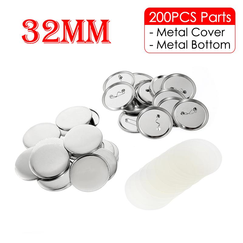 32-75mm Badge Button Mold Interchangeable Die for Button Maker Round/Heart Shaped Mold Badge Pins Parts Supplies for DIY Making
