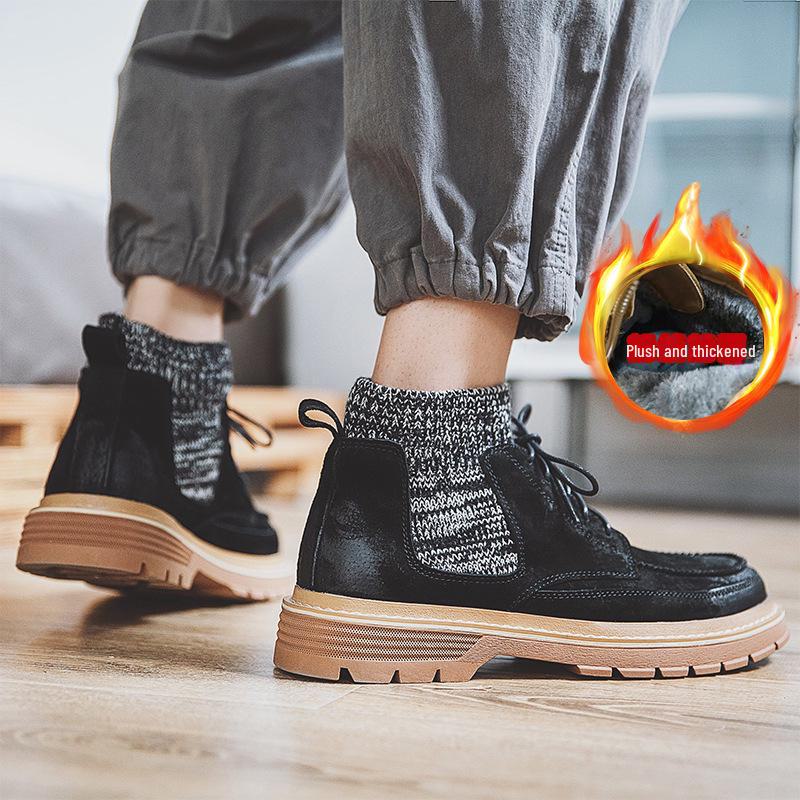 

Мужские ботинки Martin из натуральной кожи осень 2020 года — модные короткие ботинки в стиле милитари и рабочий стиль 44