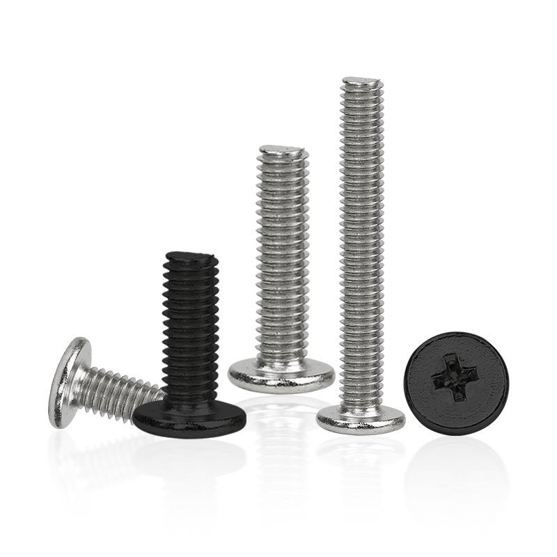 Nickel-Plated CM1.4 M3 Laptop Screws - Round Pan, Flat, & Phillips Heads