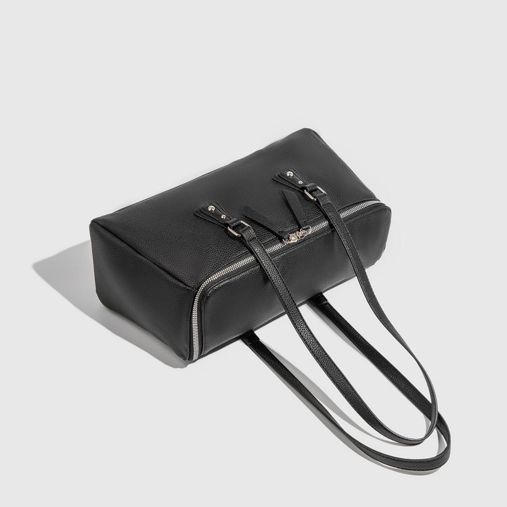 2025 New Retro Versatile Large Capacity Tote Bag Relaxed High-end Feel Office Commute Large Square Shoulder Bag