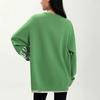 Anta Lucky You Skateboard Letter Print Round Neck Casual Pullover Long Sleeve Knit Sweater Unisex Sweater Starry-Green Paper-White 172348703S-3