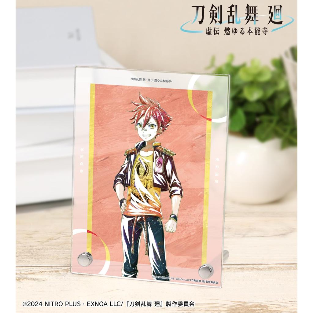 Anime Ranbu Kai Kyoden Burning Aizen Kunitoshi Touken Ranbu Kai Kyoden Burning Honnoji Ani Art 2nd Edition A6 Acrylic Panel "Touken Honnoji"