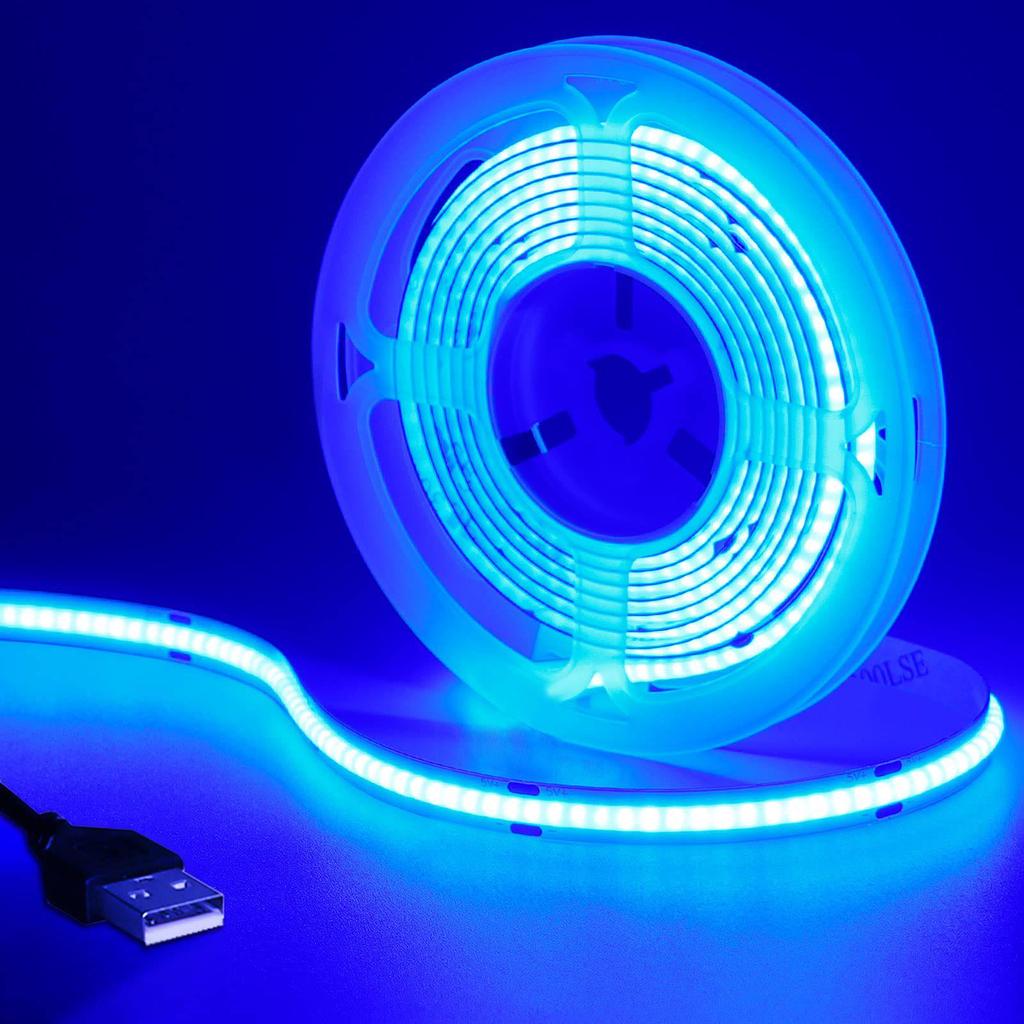 5V/12V/24V COB Light Strip - Single/Double Color, RGB, High CRI, Smart LED Line
