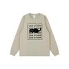 Trendy Japanese Retro Cat Print Long Sleeve Cuffed T-shirt for Couples - Pure Cotton for Autumn/Winter.