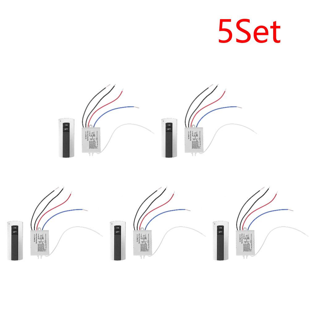 1 Ways ON/OFF 220V Wireless Remote Control Switch Receiver Transmitter for Light Lamp Digital Remote Control Switch
