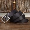 Retro Thickened First Layer Cowhide 304 Stainless Steel Buckle Belt Men'S Genuine Leather Versatile Tough Guy Belt Explosion