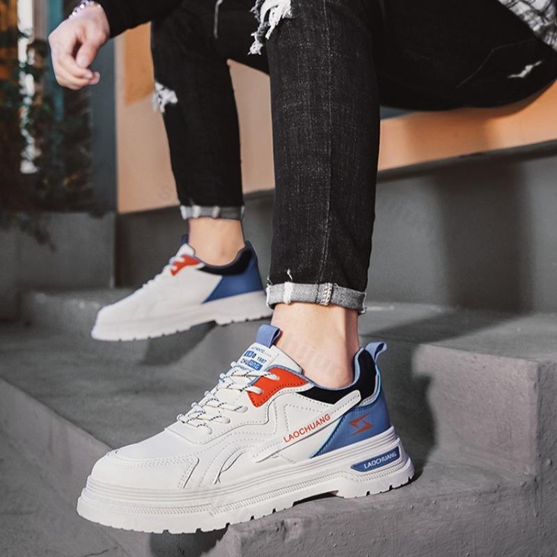 Fashion Men's Fashion Trend Versatile Low Top Casual Thick Soled Shoes 2025 Autumn New Comfortable Non Slip Niche Design Chunky sneakers