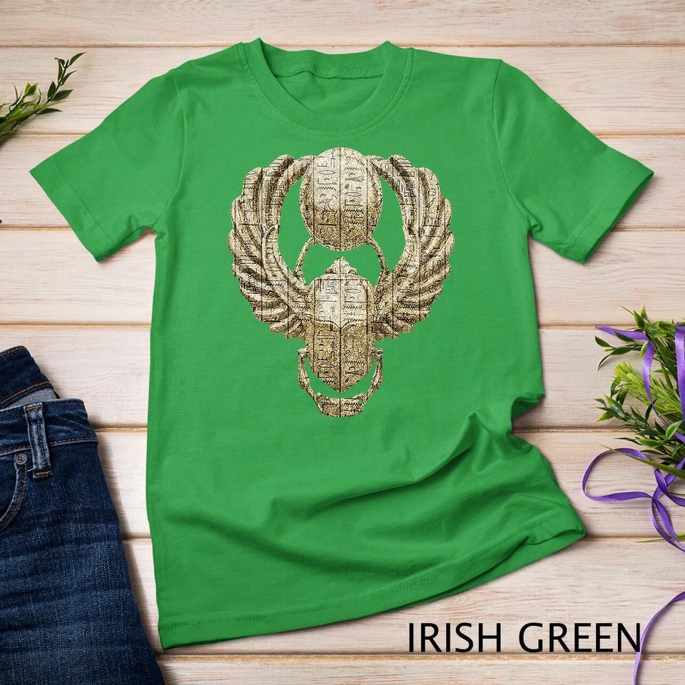 Egyptian Winged Scarab Beetle T-Shirt Unisex T-shirt 4 S