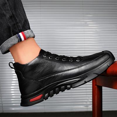 Ανδρικά Casual Παπούτσια Υψηλής Ποιότητας Γνήσιο Δέρμα Ζεστά Χειμερινά Παπούτσια Μόδα Αθλητικά Παπούτσια Πεζοπορίας Αντιολισθητικά Πολυτελής Μάρκα Παπούτσια Τρέκινγκ
