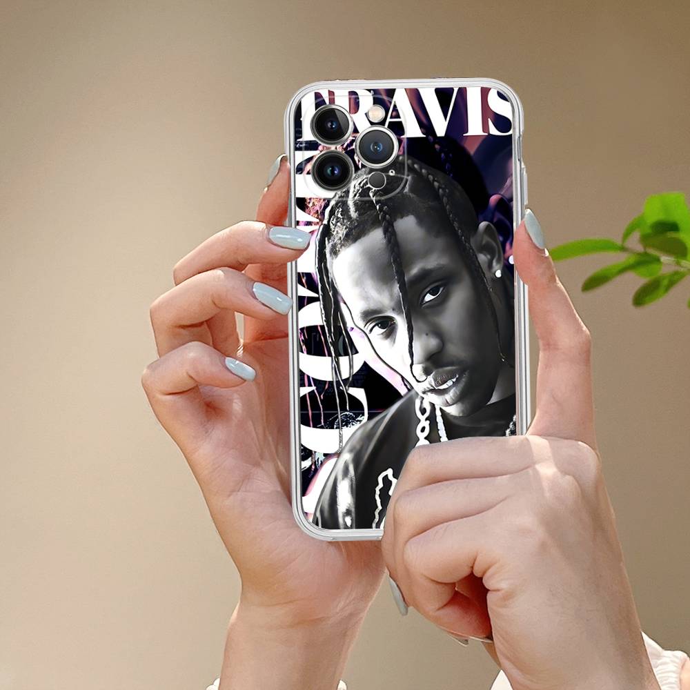 T-Travis S-ScottS Singer For IPhone 17 16 15 14 13 12 11 Pro Max Plus Phone Case High End Silicone