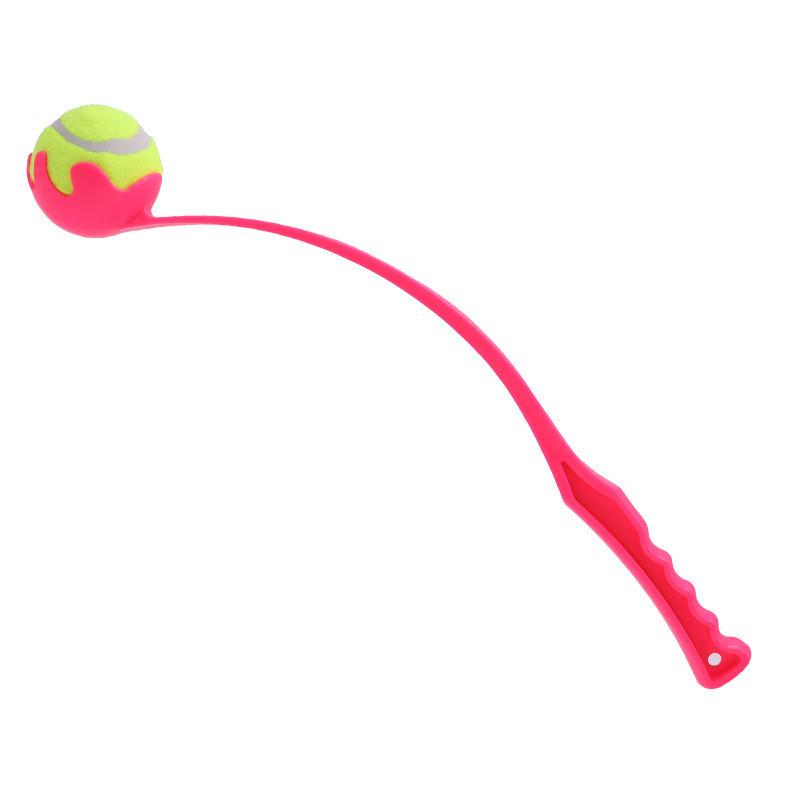 Dog Toy Ball Throwing Stick Interactive Outdoor Pet Training Tennis Ball Launcher