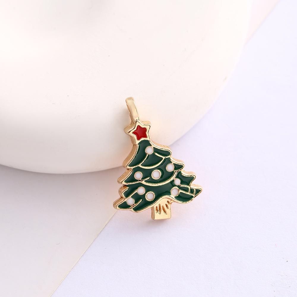 Alloy Drip Cartoon Santa Snowman Bells Diy Bracelet Pendant Pendant Accessories