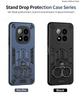 Dual Finger Ring Armor Cover for Xiaomi Redmi Note 14 Pro Plus Case for POCO X7 Rotate Metal Bracket Kickstand Holder Case