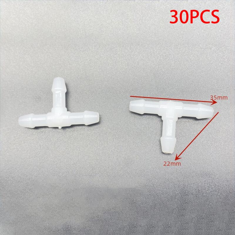 30Pcs T/Y/I 3 Types Car Windshield Washer Nozzles Hose Water Tube Connector Wiper Spray Pipe Joint Windscreen Wipers Accessories