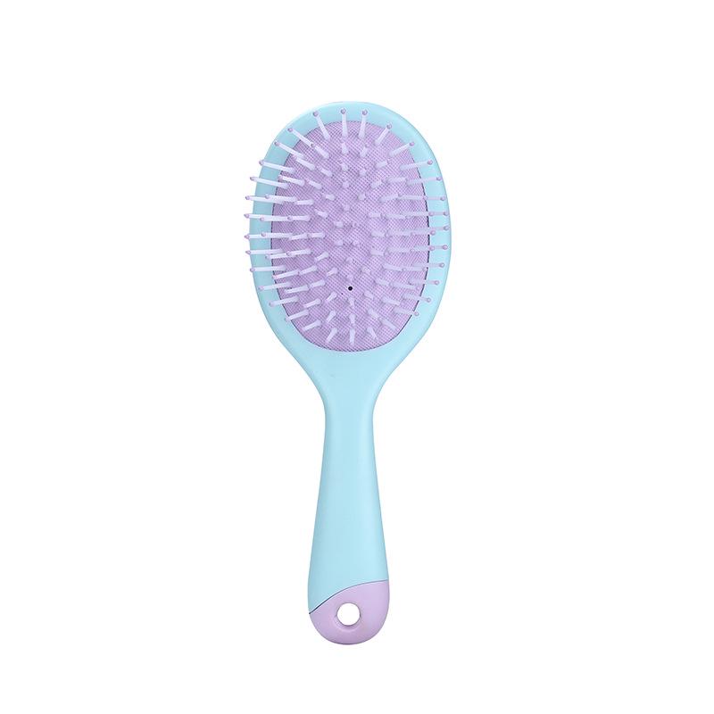 

Портативная пушистая массажная расческа для волос: Гладкая и амортизирующая расческа для парикмахерского дела и массажа головы 19*7.2*3cm 59g синий