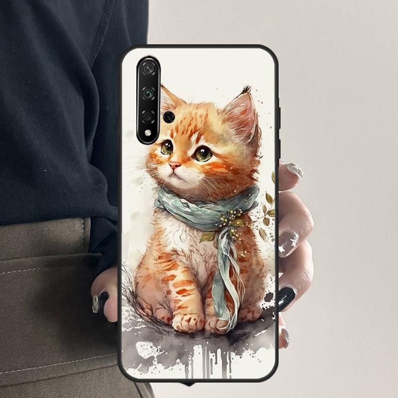 Kitted Cats Cute For Huawei Nova Y70 Y90 Y60 Y61 Y91 Y72 9 10 SE 12i 12s 11i 5T P60 Pro P20 P30 P40 Lite Case