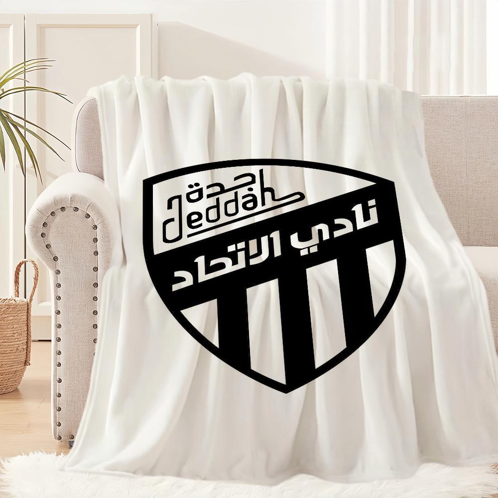 Al-Ittihad Club Football Blanket Blanket for Couch Sofa Travel Home Hiking Picni Bed Beding Flannel Blanket birthday gift