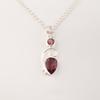 Rhodolite Gemstone 925 Sterling Silver Designer Pendant Handmade Women Jewelry For Wedding PP--31-26