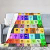 Sprunki Music Game Cartoon Flannel Blanket  Novelty Throw Blankets for  Sofa Bedding Lounge 150125cm Rug Piece