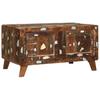 Multicolored Coffee Table Solid Upcycled Wood