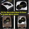 ABS Matte Car Armrest Box Water Cup Holder Decor Frame Accessories Cover Trim For Mercedes Benz E-Class E CLASS W213 2016 -