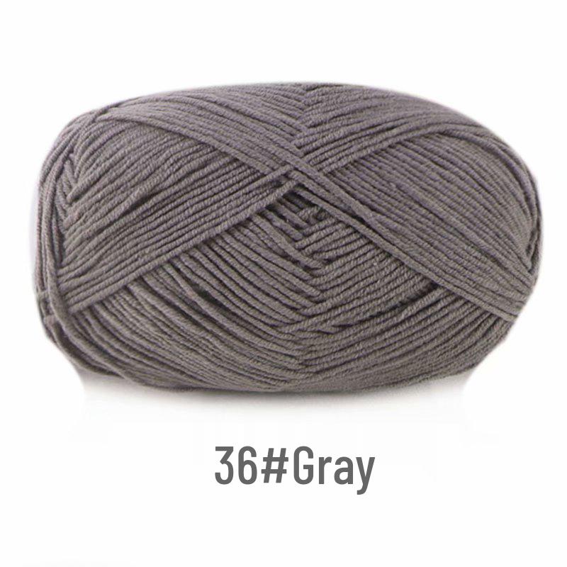 Suhe 4-Ply Combed Milk Cotton Yarn for Crochet & DIY Knitting Projects