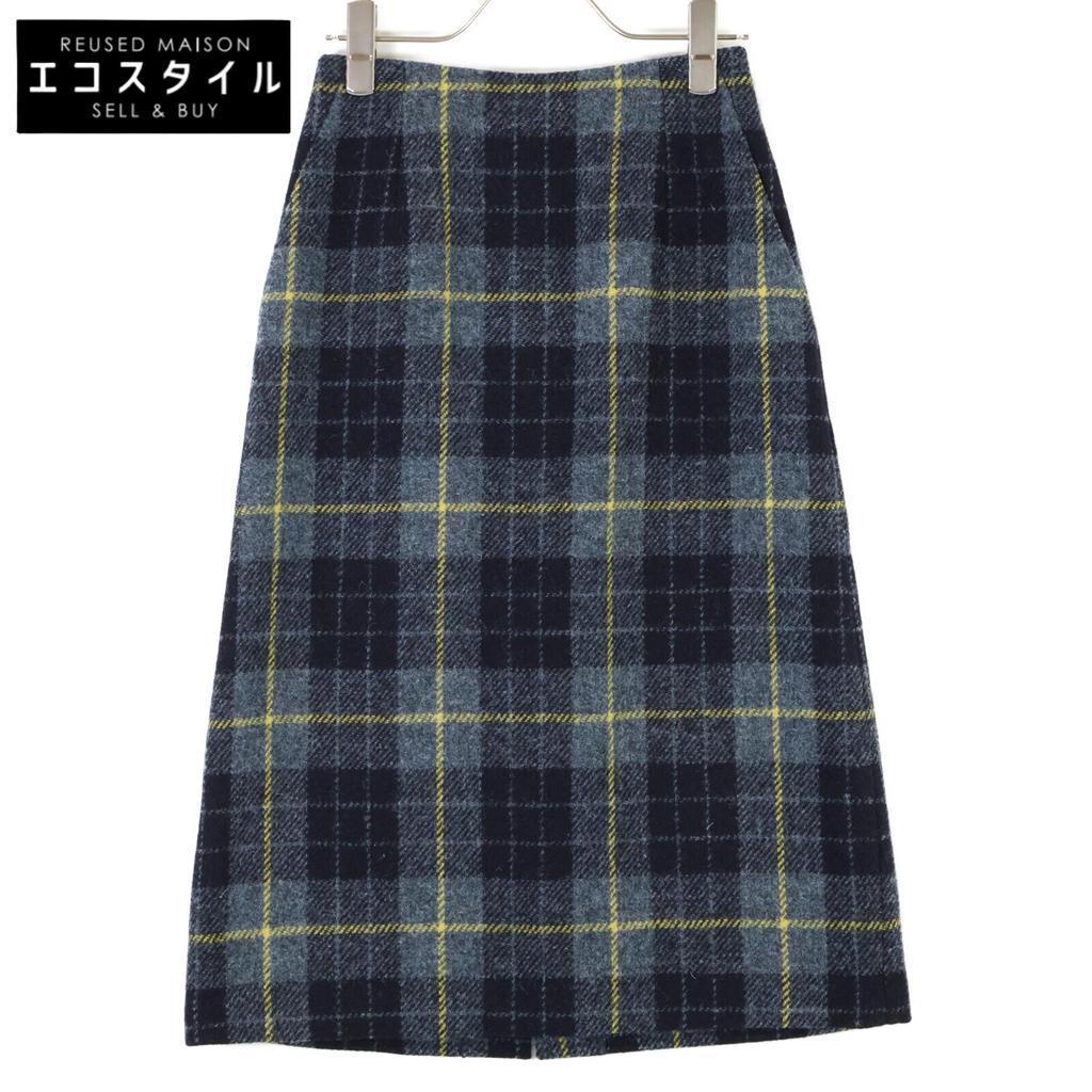 MACKINTOSH PHILOSOPHY [Good Condition] H5S14-268-08 HARRIS TWEED Skirt 34 Charcoal grayUsed