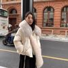 Yuyan winter light luxury fox big fur collar warm white duck down short down jacket women