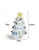 1 Mini Crystal Glass Christmas Tree Ornament, Collectible Small Statue, Christmas Theme, Christmas Decoration Small Statue