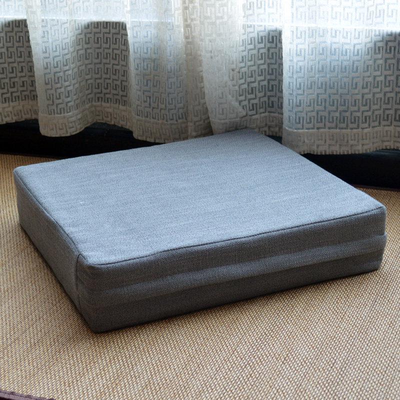 Washable Thickened Four Seasons Japanese Tatami Square Seat Cushion for Floor and Coffee Table.