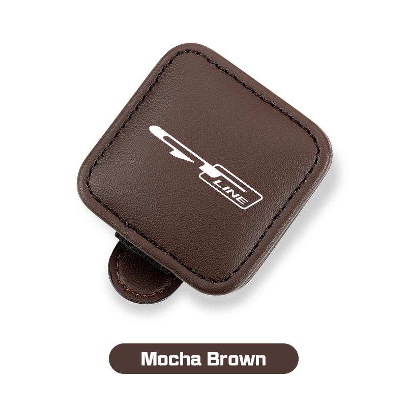 Leather Car Visor Glasses Clip For KIA Rio 5 Ceed Cerato K2 K3 K4 Sportage Picanto Optima Sorento Sunglasses Holder Accessories