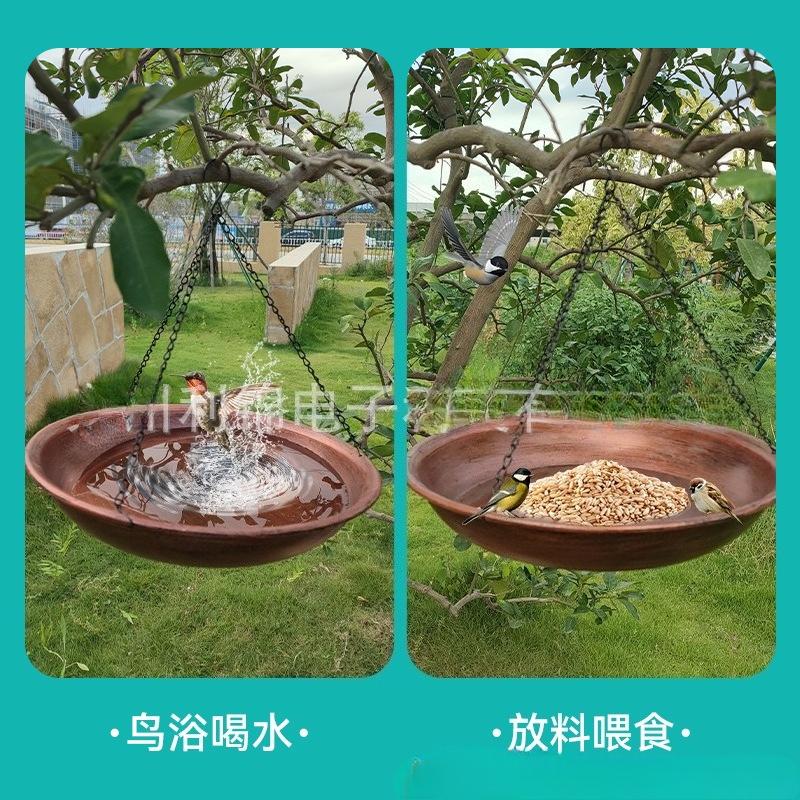 Bird Feeder Heavy Duty Hanging Bird Baths for Outdoors Wildlife Feeder Bird Water,for ,Backyard, Patio Garden Yard Decoration