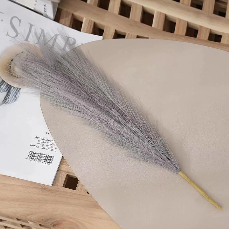 5Pcs 45cm Artificial Pampas Grass Bouquet Holiday Wedding Party Home Decoration Plant Simulation DIY Fake Flower Reed Boho