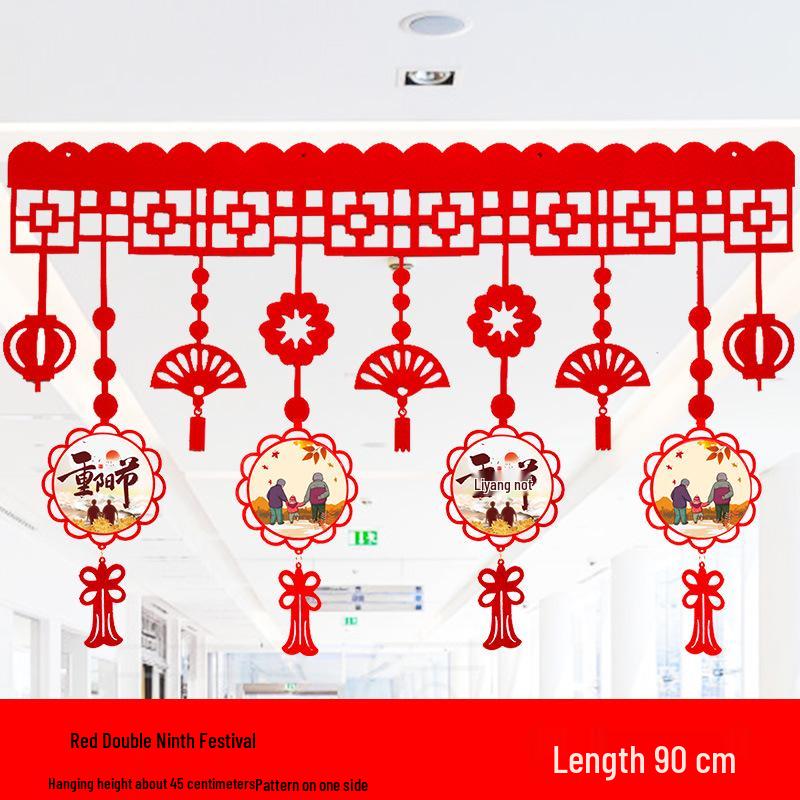 Double Ninth Festival Hanging Ornaments for Retirement Homes - Creative Outdoor Decorations
