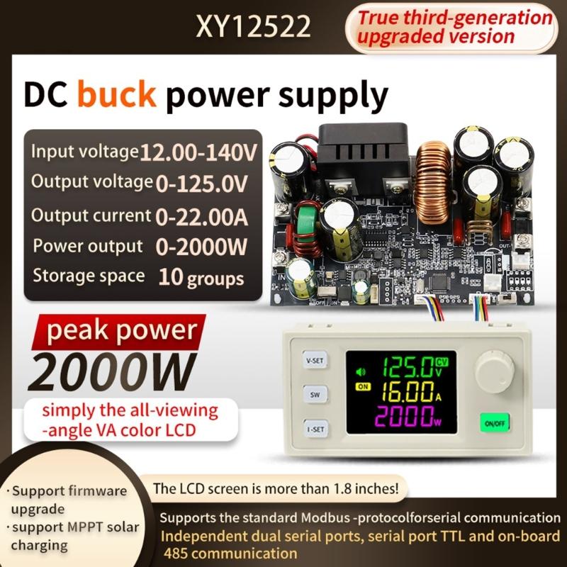 Precise Adjustable Direct Current Power Supply Module, 125V/2000W, Constant Voltages and Current for Electronic Projects