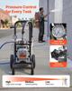 Pistola a spruzzo airless a membrana, Pistola a spruzzo airless efficiente su carrello da 1500 W, Alta pressione 2800 psi, con asta di prolunga, ago di pulizia e spazzola,