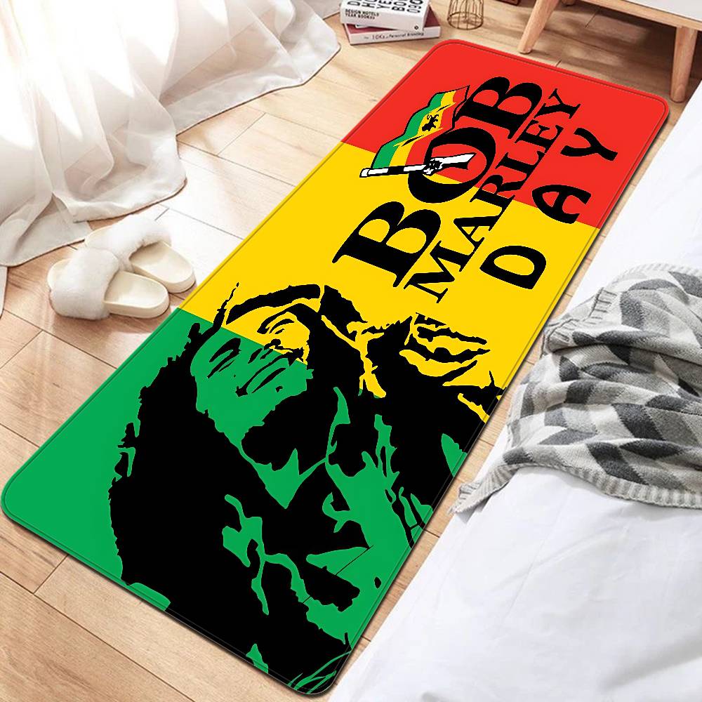 B-Bob Marley Room Mats Retro Multiple Choice Living Room Kitchen Rug Non-Slip Welcome Rug