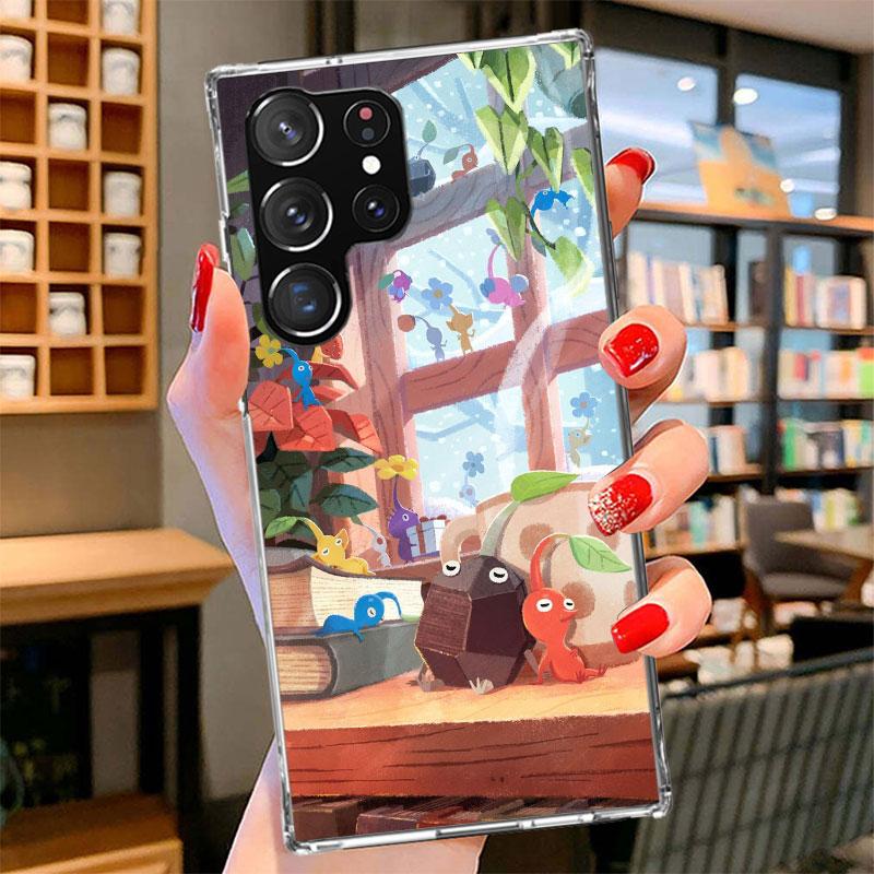 Game P-PikminS 4 Phone Case For Samsung Galaxy S26 S25 Edge S24 Ultra S23 S22 Plus S21 S20 FE Soft Fundas Shell Galaxy S26 S25 E