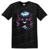 Ken Takakura Anime T Shirt w/ Neon Demon Mask Lightning Horror Graphic Art Tee