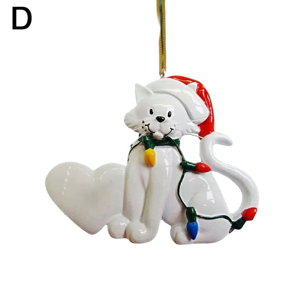 

Кошка мультфильм двухсторонняя акриловая елочная игрушка кулон рождественский кулон подарок