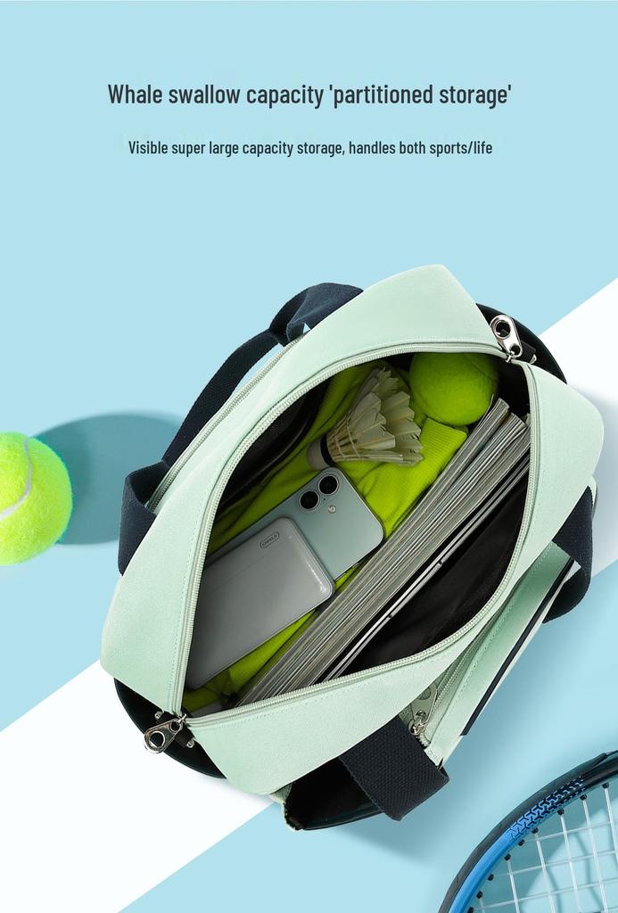 High-End Multi-Use Tennis & Badminton Racket Bag - Single Shoulder, Hand-Held, Crossbody, Large Capacity